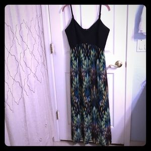 NICOLE MILLER print maxi dress, US size 14